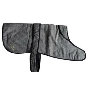 John Partridge & Pooch Tweed Dog Coat Jacket Gray Wool Blend Large Adjustable